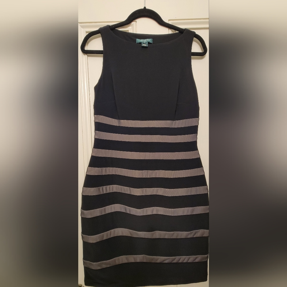 Little black dress (stretchy) by Ralph Lauren. Pre-owned, great condition.Size 8